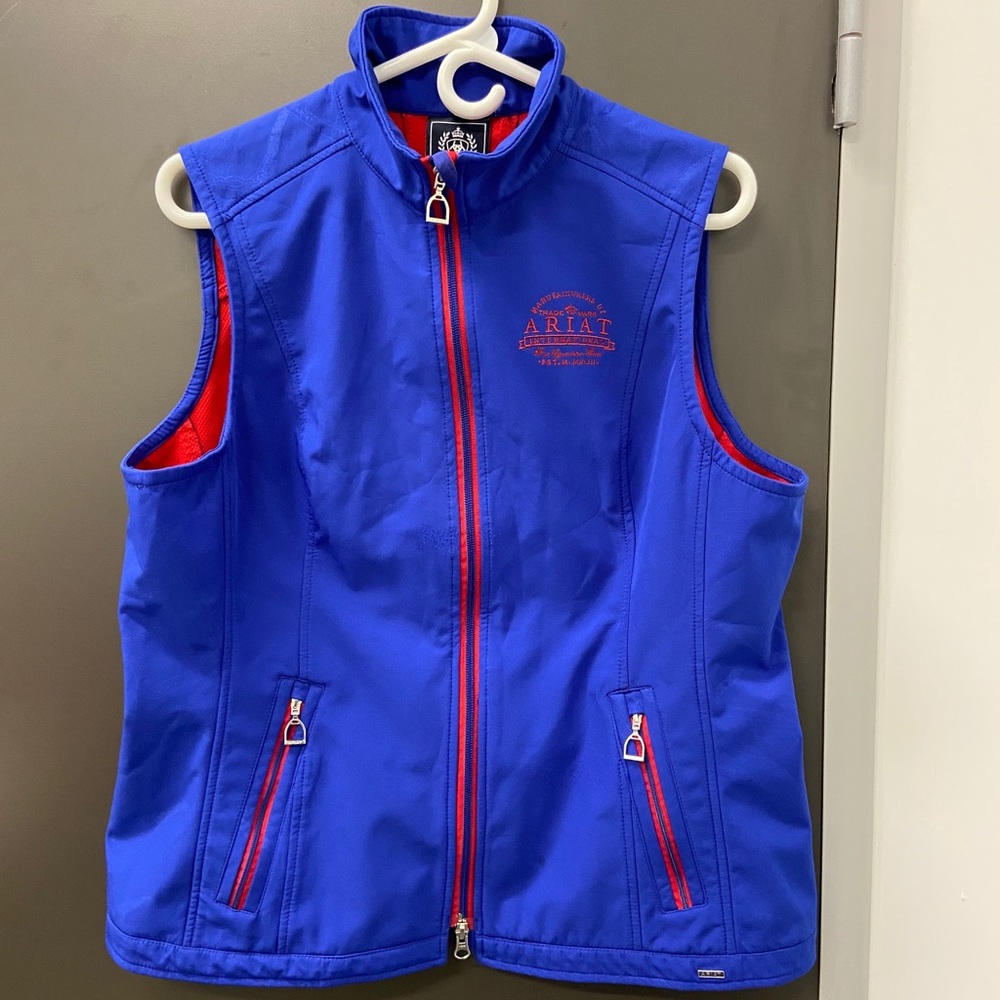 Ariat XL Zip Equestrian Riding Vest Blue